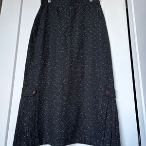 Vintage 80s High-Waisted Mermaid Midi Skirt – Size 10 - Canada - Office Siren